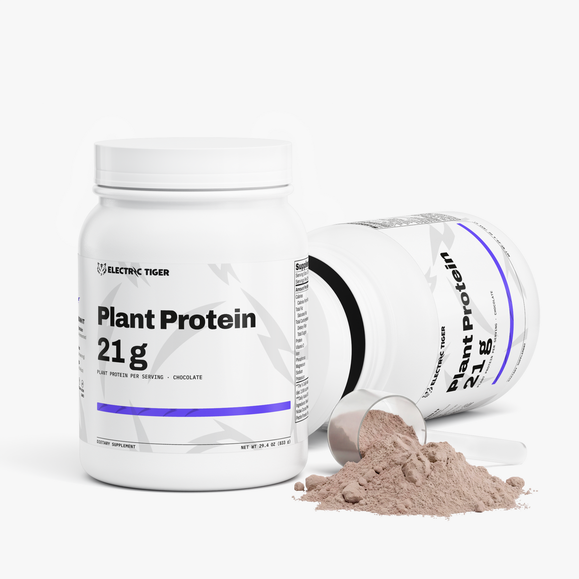 Electric Tiger Plant Protein tub, side
