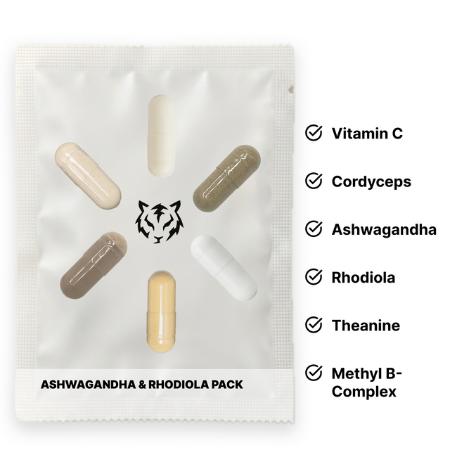 Electric Tiger Ashwagandha & Rhodiola Pack bottle