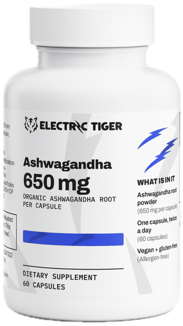 Electric Tiger Ashwagandha bottle