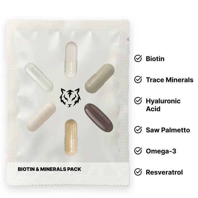 Electric Tiger Biotin & Minerals Pack bottle