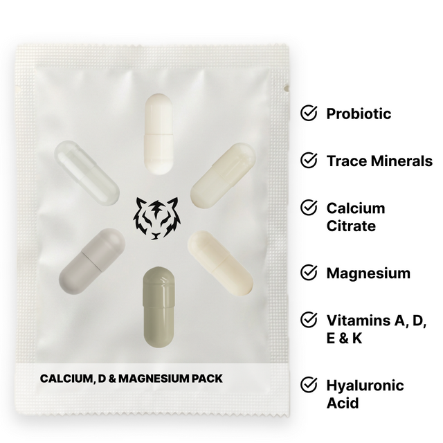 Electric Tiger Calcium, D & Magnesium Pack bottle