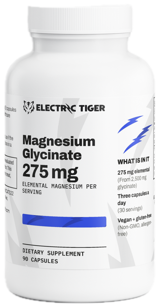 Electric Tiger Magnesium Glycinate bottle