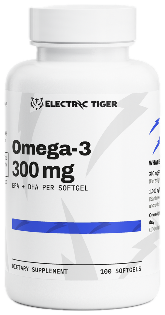 Electric Tiger Omega-3 bottle