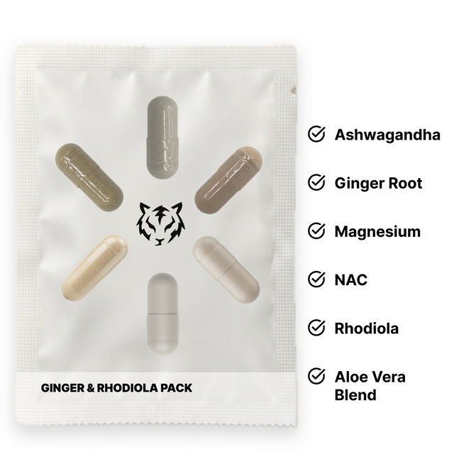 Electric Tiger Ginger & Rhodiola Pack bottle