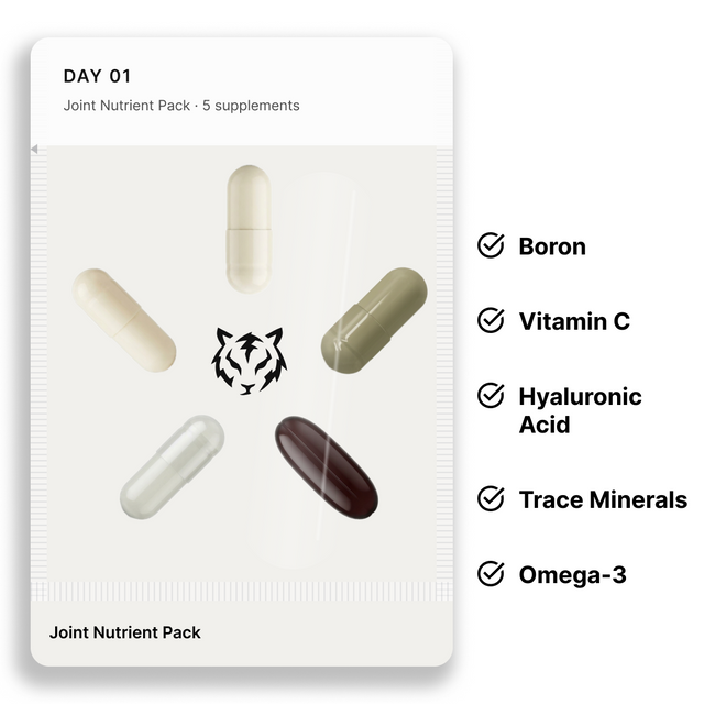 Electric Tiger Joint Nutrient Pack bottle