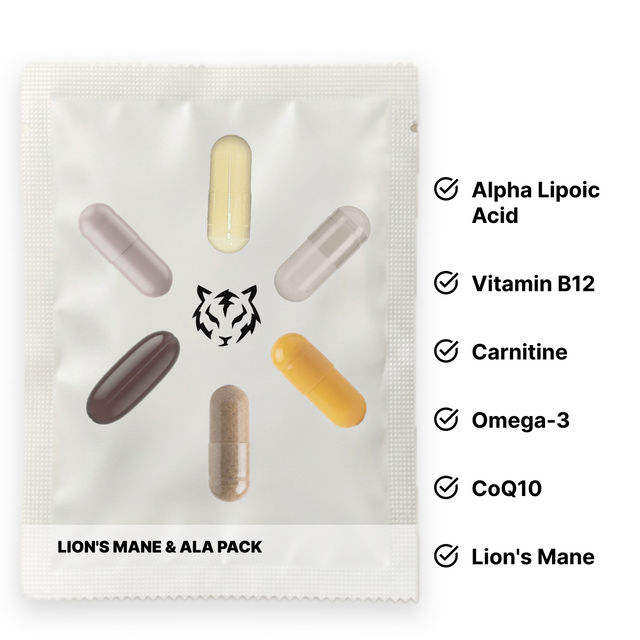 Electric Tiger Lion's Mane & ALA Pack bottle