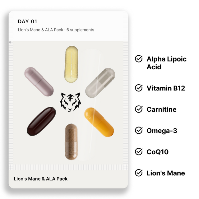 Electric Tiger Lion's Mane & ALA Pack bottle