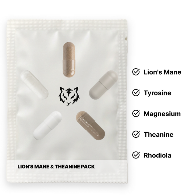 Electric Tiger Lion's Mane & Theanine Pack bottle