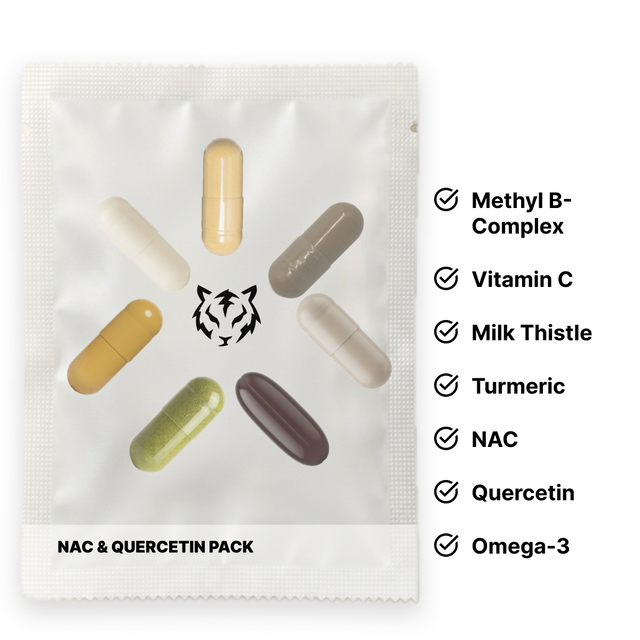 Electric Tiger NAC & Quercetin Pack bottle