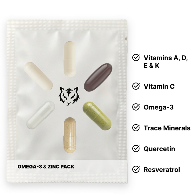 Electric Tiger Omega-3 & Zinc Pack bottle