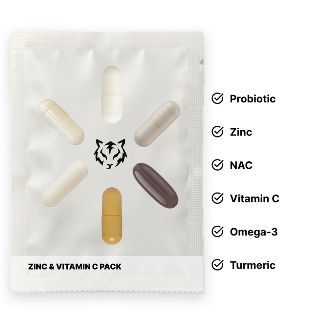 Electric Tiger Zinc & Vitamin C Pack bottle