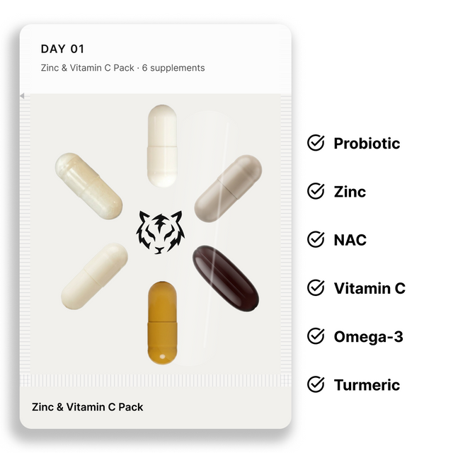 Electric Tiger Zinc & Vitamin C Pack bottle